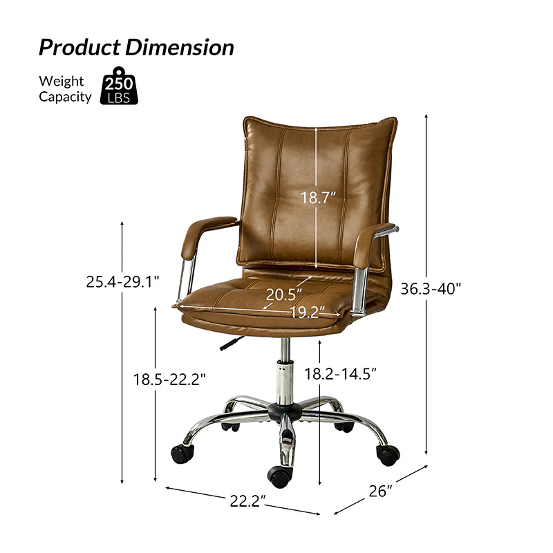 Doug Task Chair with Padded Arms