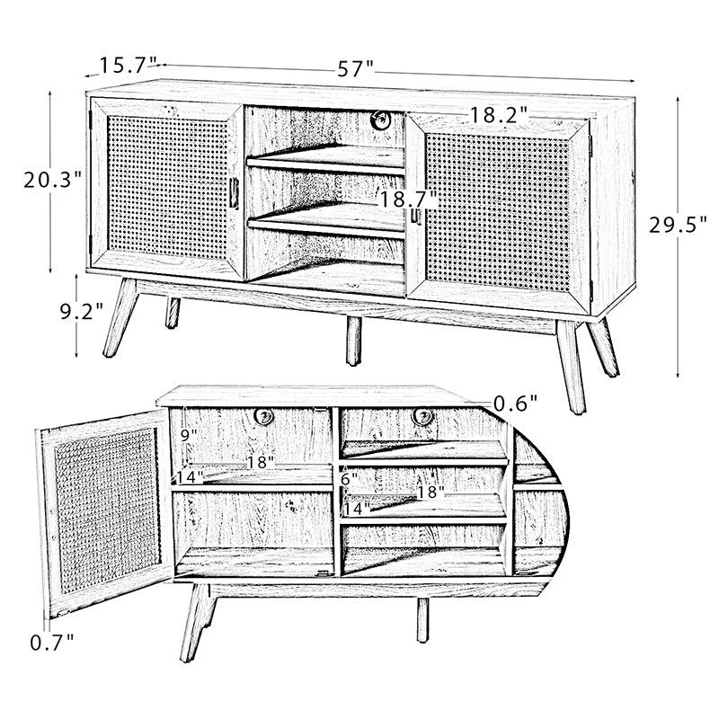 Echinades TV Stand for TVs up to 65