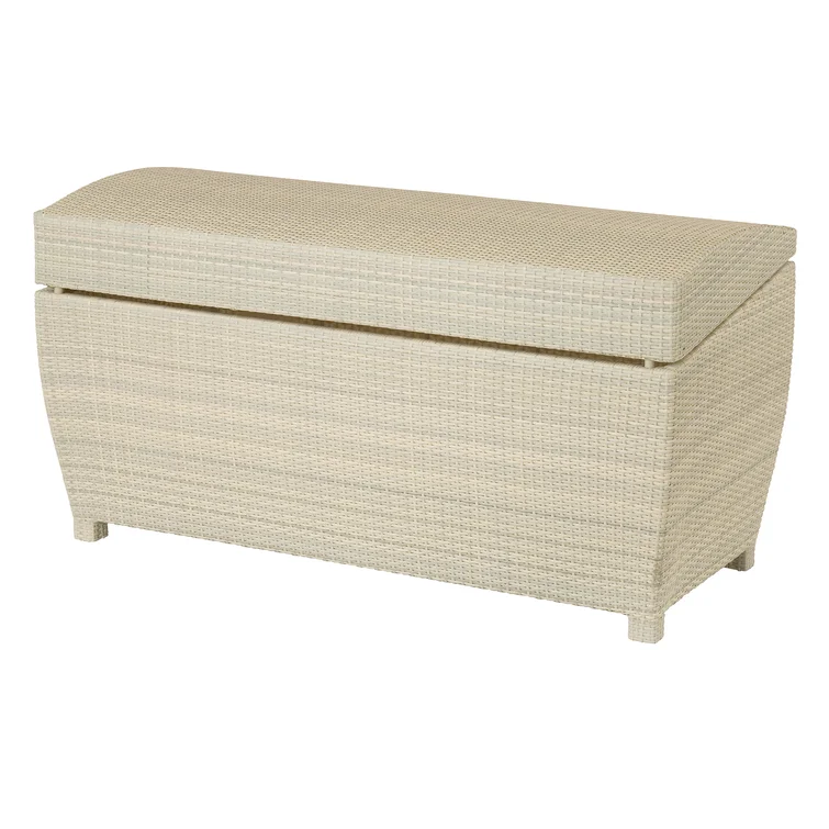 Les Jardins Duna 60'' W 145 Gallons Water Resistant Wicker Deck Box