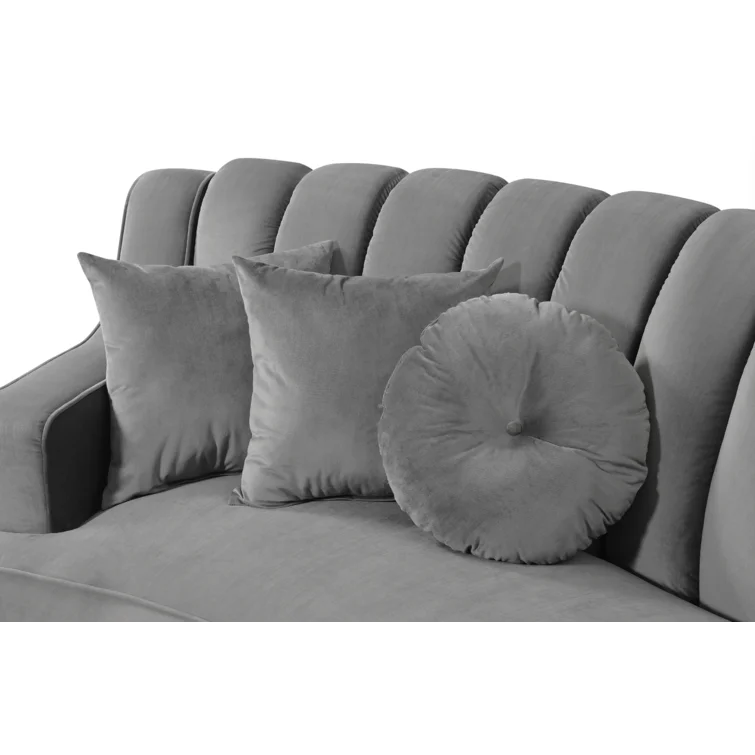Mcginty 141.34" Wide Velvet Symmetrical Modular Sofa & Chaise