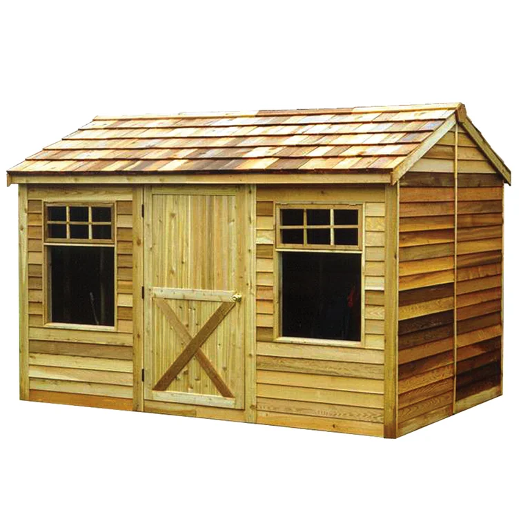 Haida 9 ft. W x 6 ft. D Western Red Cedar Wood Storage Shed