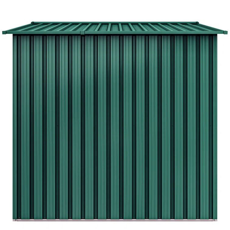 8 ft. W x 6 ft. D Galvanized Steel Storage Shed