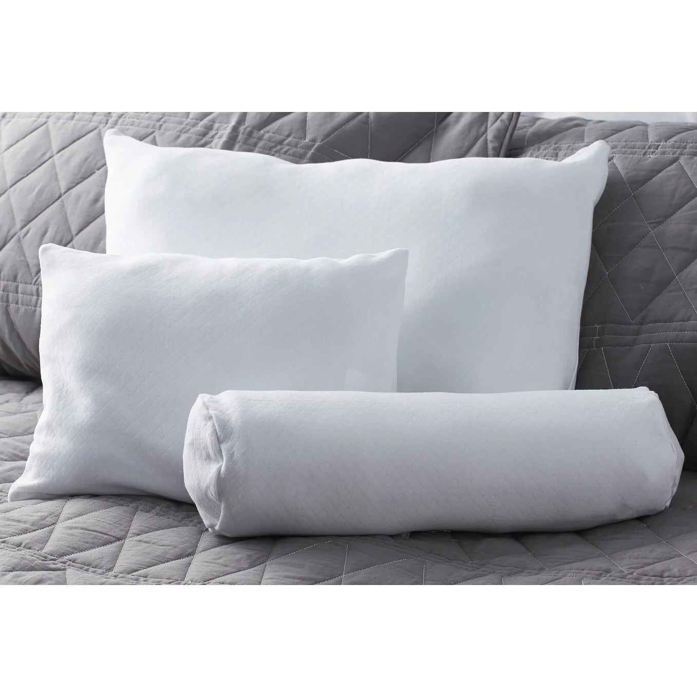 Bucky Duo Pillow Case, White