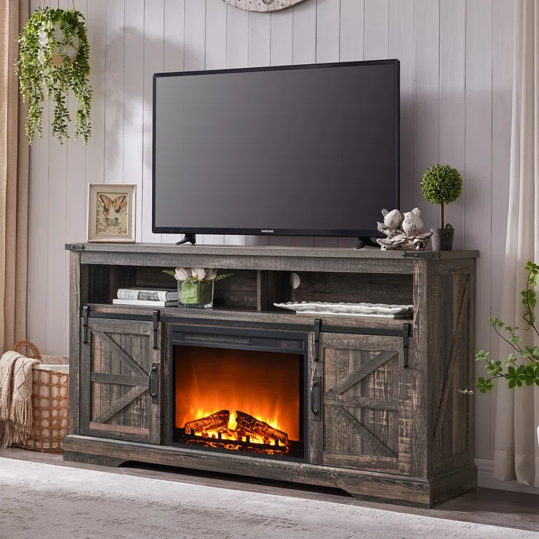 Farmhouse Highboy TV Stand with 23