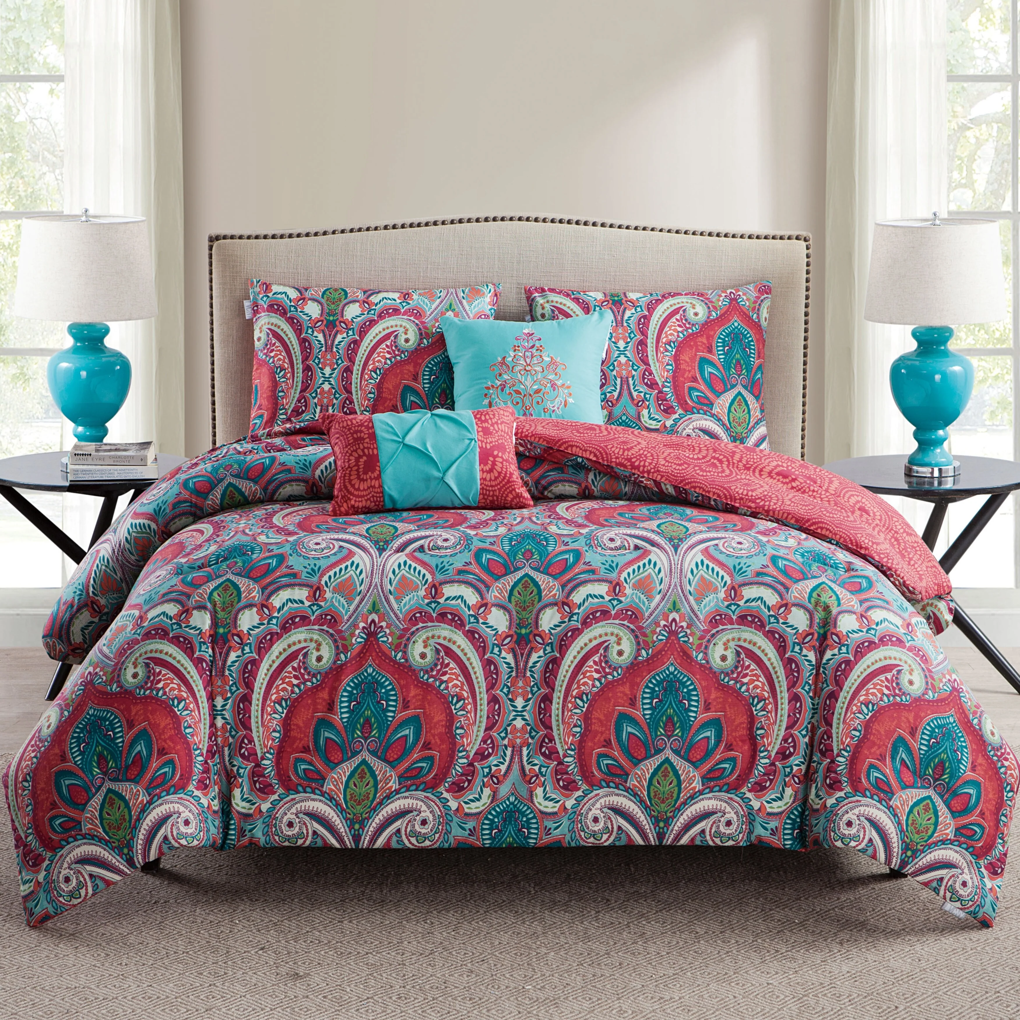 VCNY Home Casa Re'al Damask Reversible Comforter Set