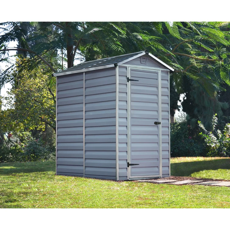 Skylight 4 ft. W x 6 ft. D Polycarbonate Freestanding Shed