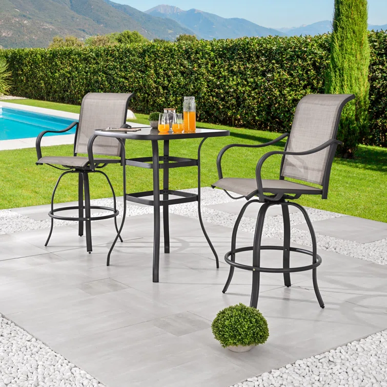 Tadwick Square 2 - Person Swivel Bistro Set