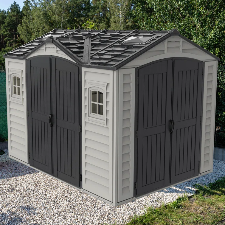 Apex Pro 10 ft. 5 in. W x 8 ft. D Plastic Storage Shed