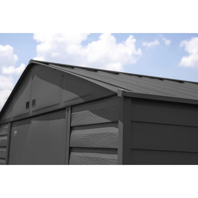 10 ft. W x 14 ft. D Steel Horizontal Storage Shed