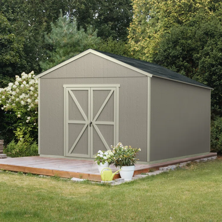 Astoria 12 ft. W x 16 ft. D Wood Storage Shed With Floor