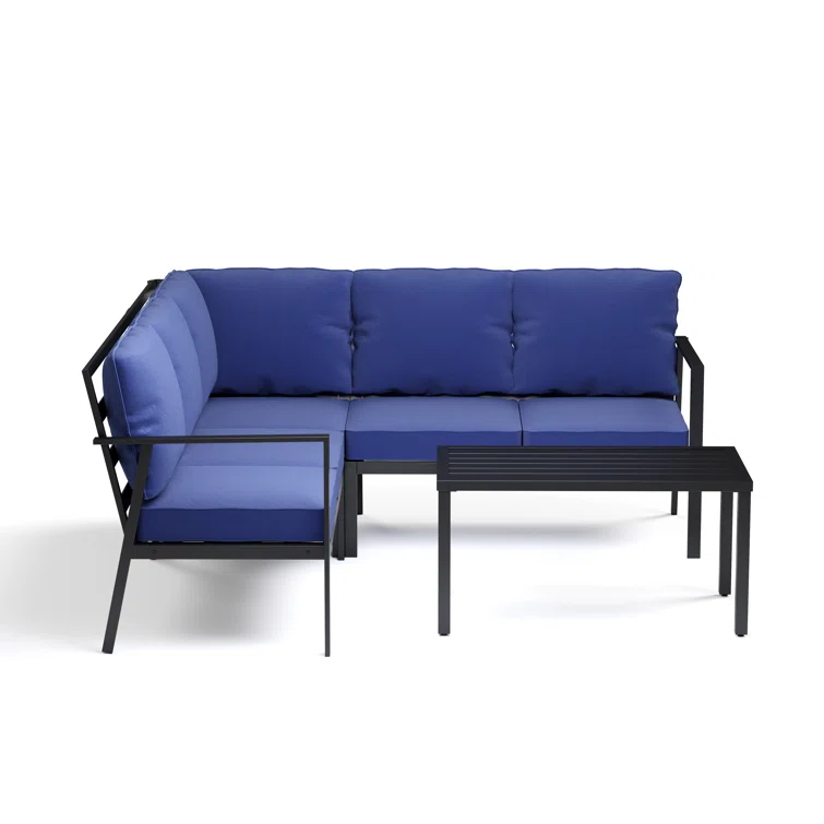 Romines 5 - Person Outdoor Seating Group with Cushions