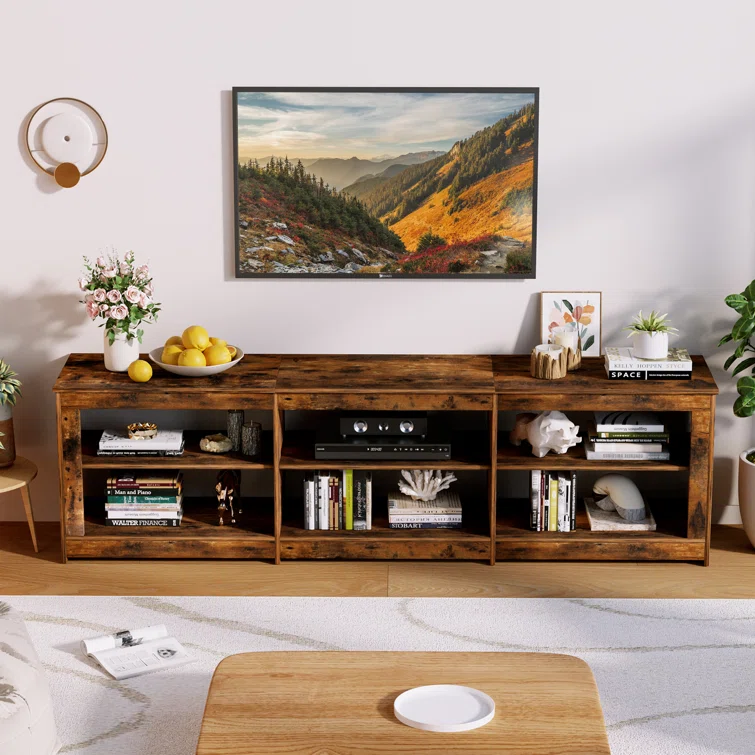 Benjie 78.7'' W Media Console with Outlets for TV up to 85