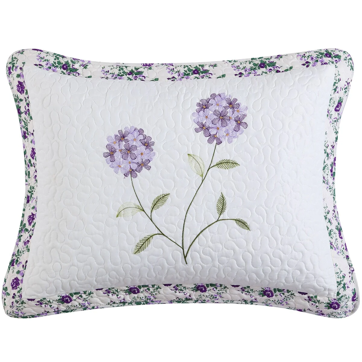 Carnation Embroidered Sham