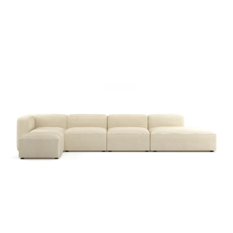 Winnie 5 - Piece Corduroy Sectional