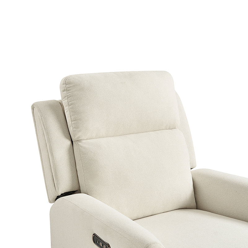 Alois Swivel And Rocker Power Recliner With USB,  Adjustable Headrest and One-Touch Reset