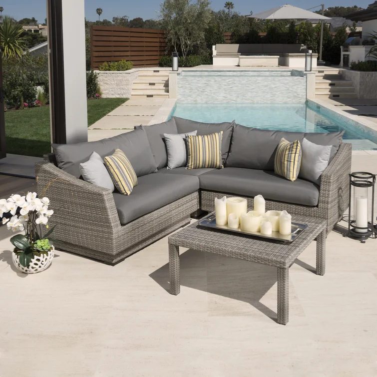 Sehrish 5 - Person Outdoor Seating Group with Cushions