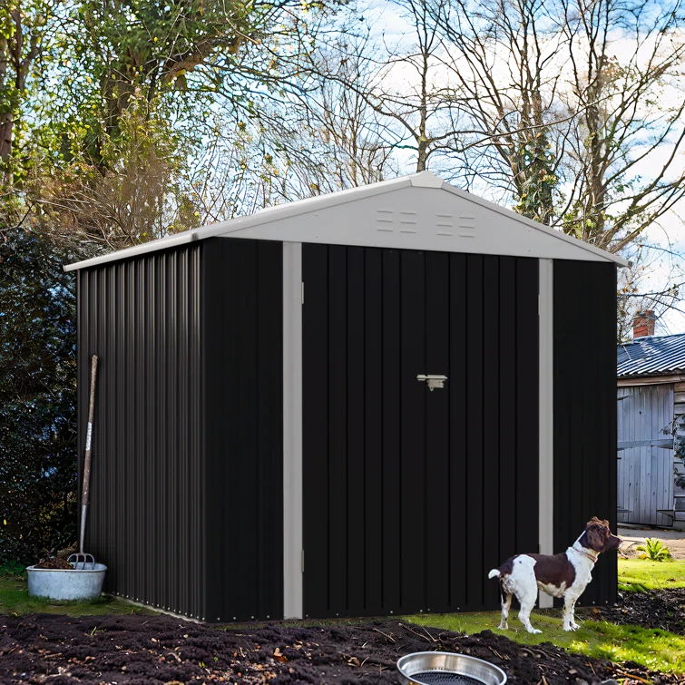 8 ft. W x 6 ft. D Metal Storage Shed