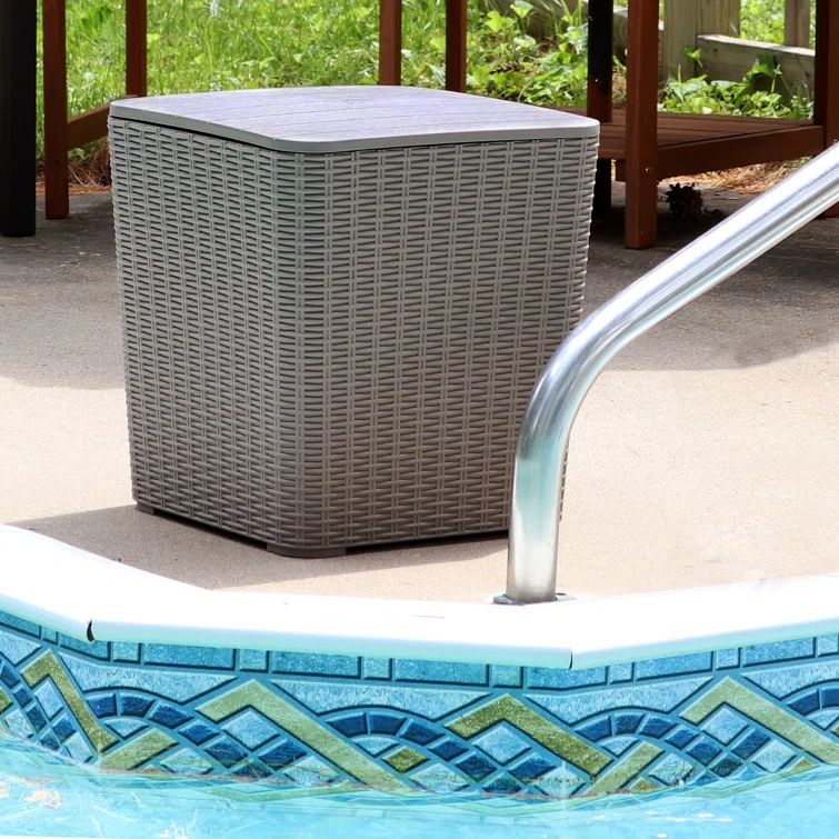 Ebern Designs 15.25'' W 11.5 Gallons Water Resistant Deck Box
