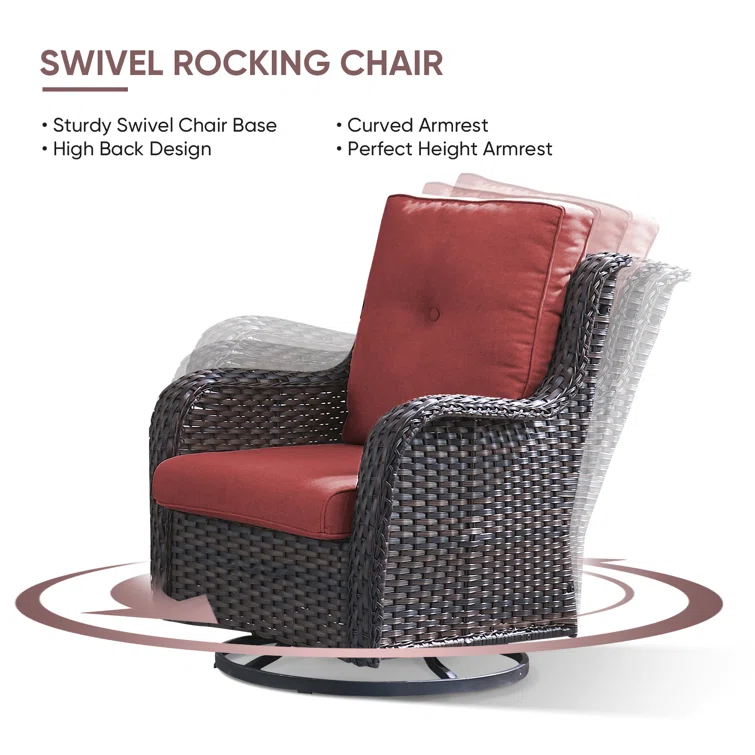 Avimael 5 - Person Outdoor Seating Group with Cushions