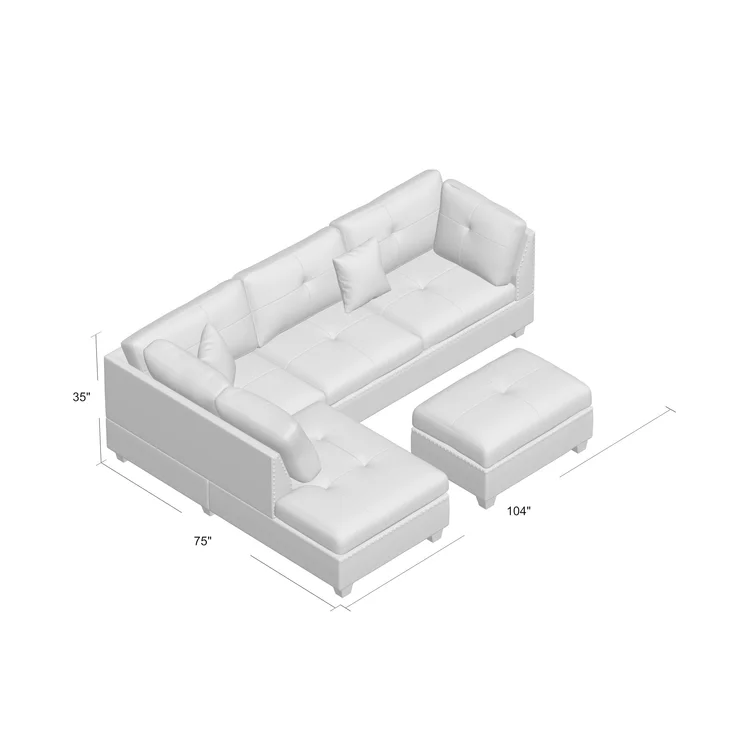 Milani 3 - Piece Upholstered Sectional