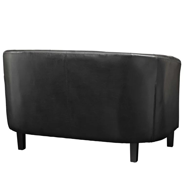 Modway Copper Grove Pisino Upholstered Vinyl Loveseat