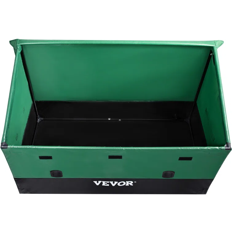 VEVOR 61'' W 150 Gallons Water Resistant Polyethylene Plastic Deck Box in Green/Black