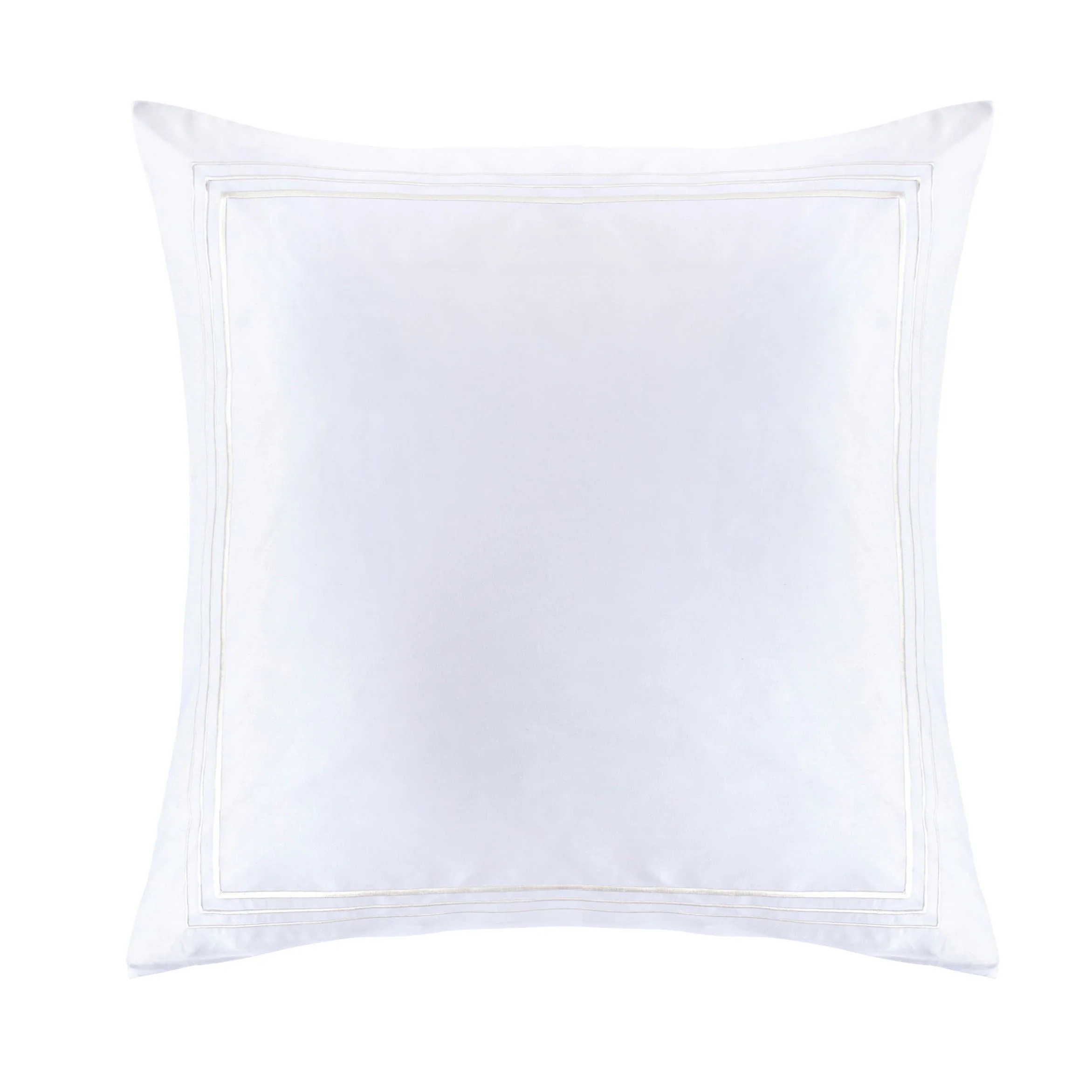 HiEnd Accents 100% Cotton Hotel Luxury Embroidered Border Euro Sham, 27