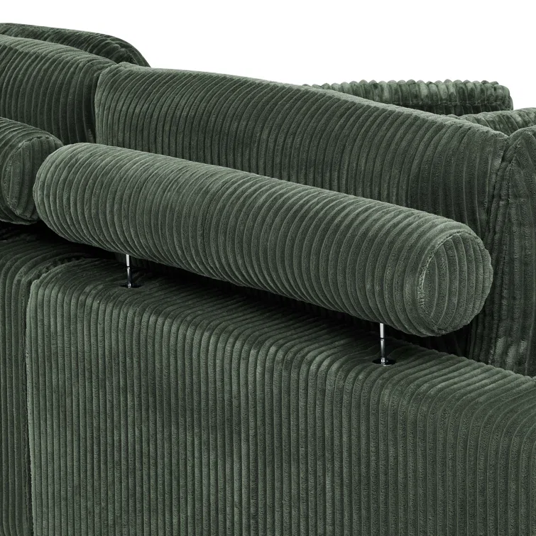2 - Piece Corduroy Sectional