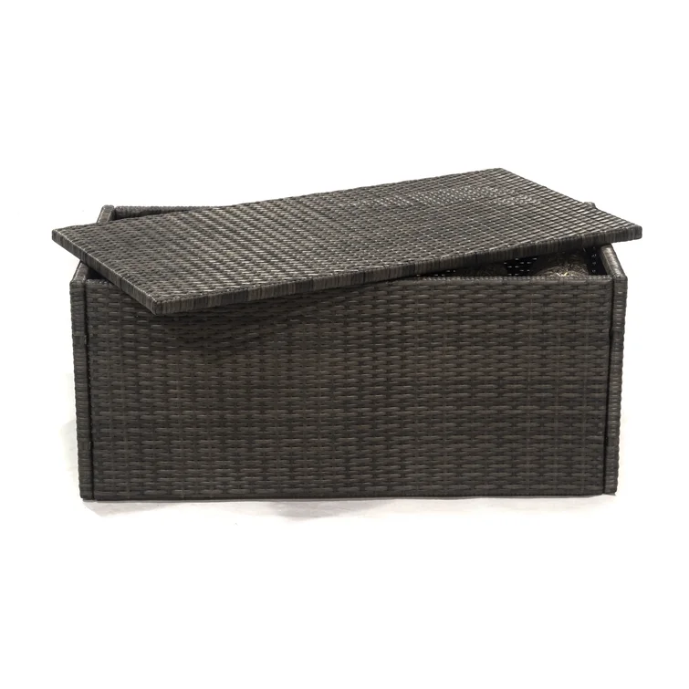 Donglin 20'' W 0 Gallons Wicker Deck Box in Brown