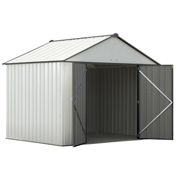 EZEE 10 ft. W x 8 ft. D Metal Storage Shed
