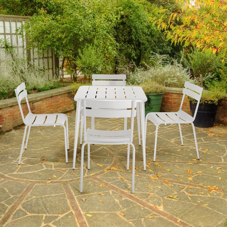 Laudie 4 - Person Square Outdoor Dining Set