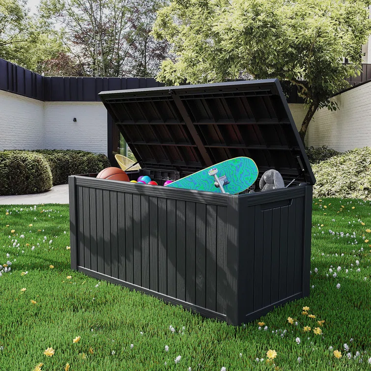 Arts Box Trading 28.39'' W 180 Gallons Water Resistant Resin Deck Box