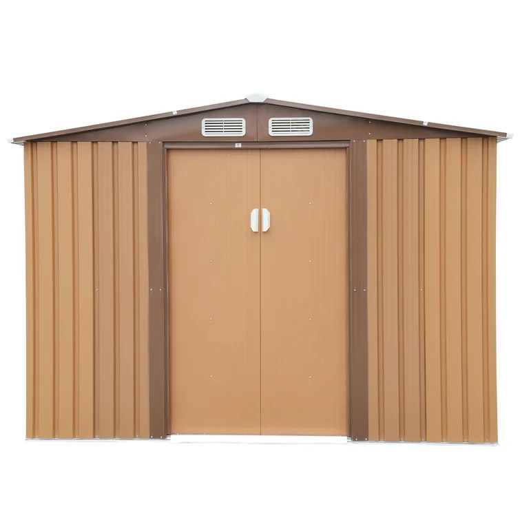 8 ft. W x 8 ft. D Metal Storage Shed