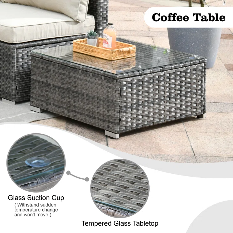 Aliva 6 - Person Outdoor Seating Group with Cushions