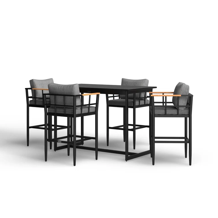 Florentine 4 - Person Rectangular Outdoor Dining Set with Cushions