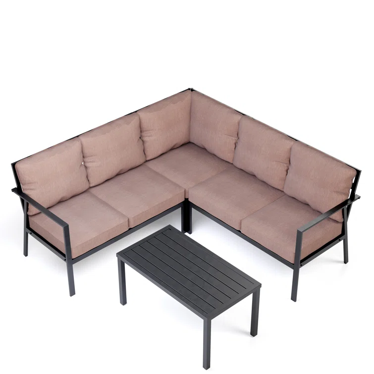 Romines 5 - Person Outdoor Seating Group with Cushions
