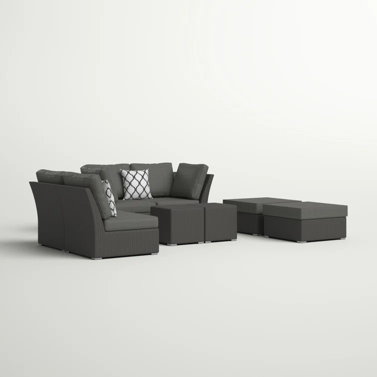 Baecher 6 - Person Outdoor Seating Group with Cushions