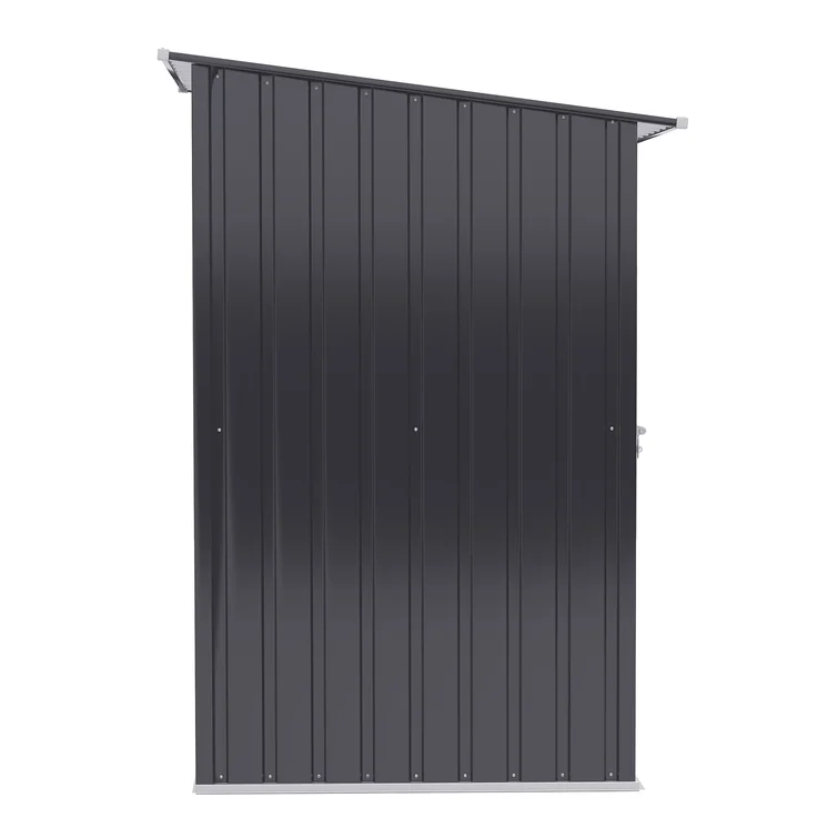 3 ft. 3 in. W x 3 ft. 4 in. D Galvanized Steel Lean-To Tool Shed
