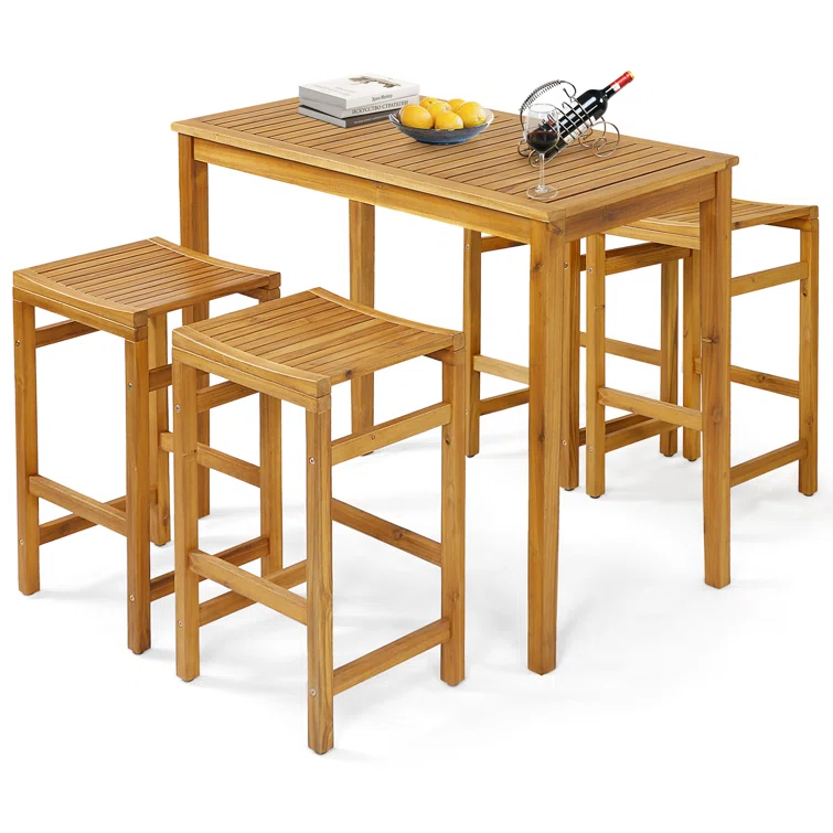 Tonji 4 - Person Rectangular Outdoor Dining Set