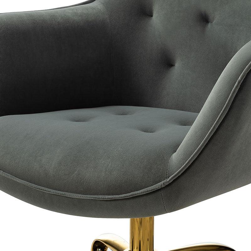 Jovida Velvet Tufted Office Chair