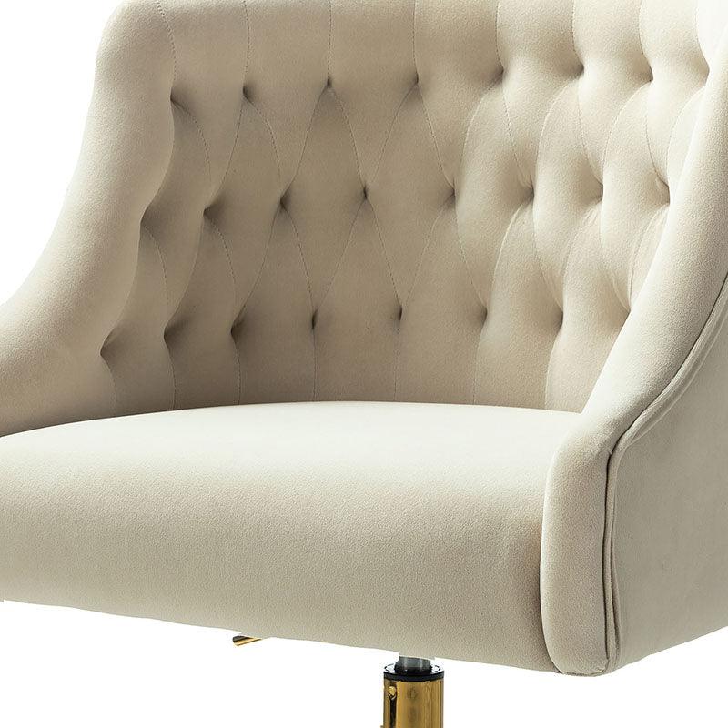 Penelope Velvet Tufted Office Chair