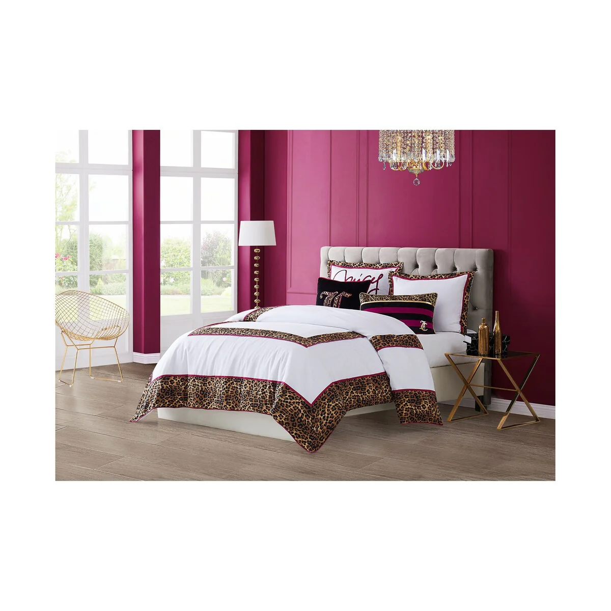 Juicy Couture Regent Leopard Three Piece Comforter set