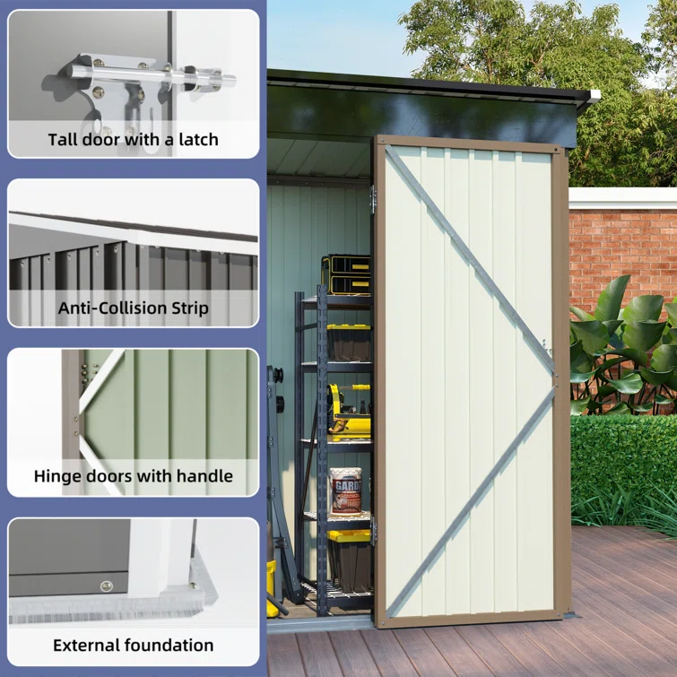 5*3FT Outdoor Storage Shed
