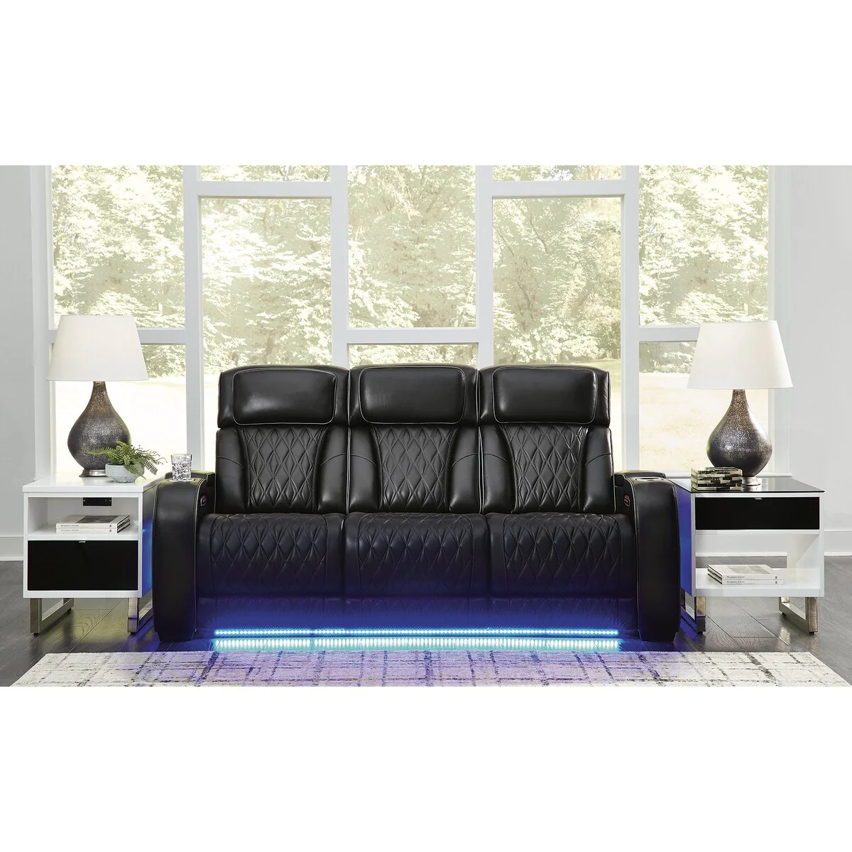 Signature Design by Ashley Boyington Black Power Reclining Sofa - 86