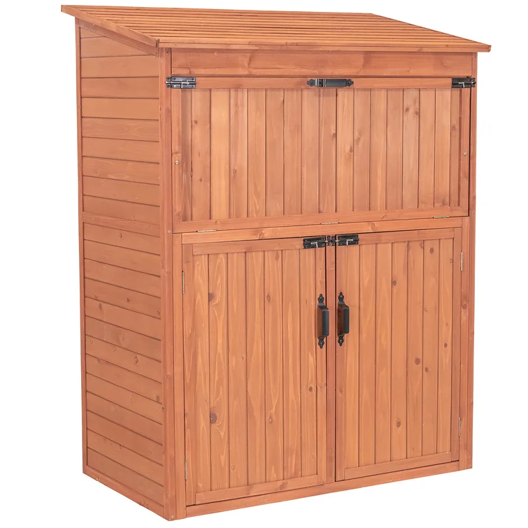 4 ft. W x 2 ft. D Solid Wood Lean-To Storage Shed