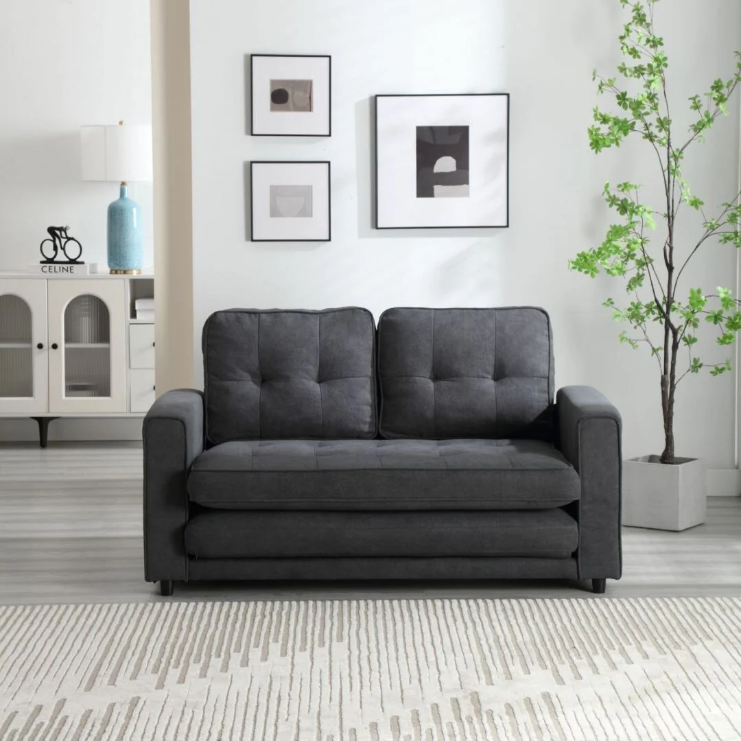 3 Fold Sofa Convertible Futon Couch sleeper sofabed Pull Out Couch Bed