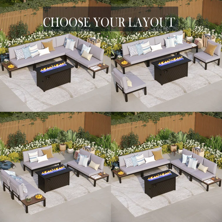 Bavan Sectional Seating Group with Cushions