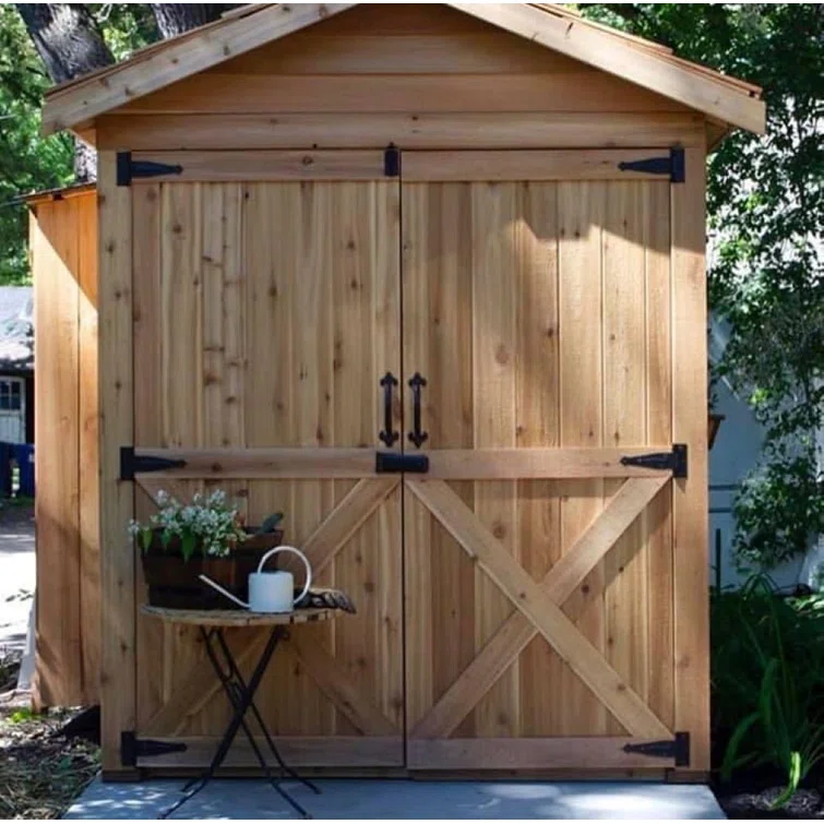 Rancher 6 ft. W x 12 ft. D Western Red Cedar Wood Storage Shed
