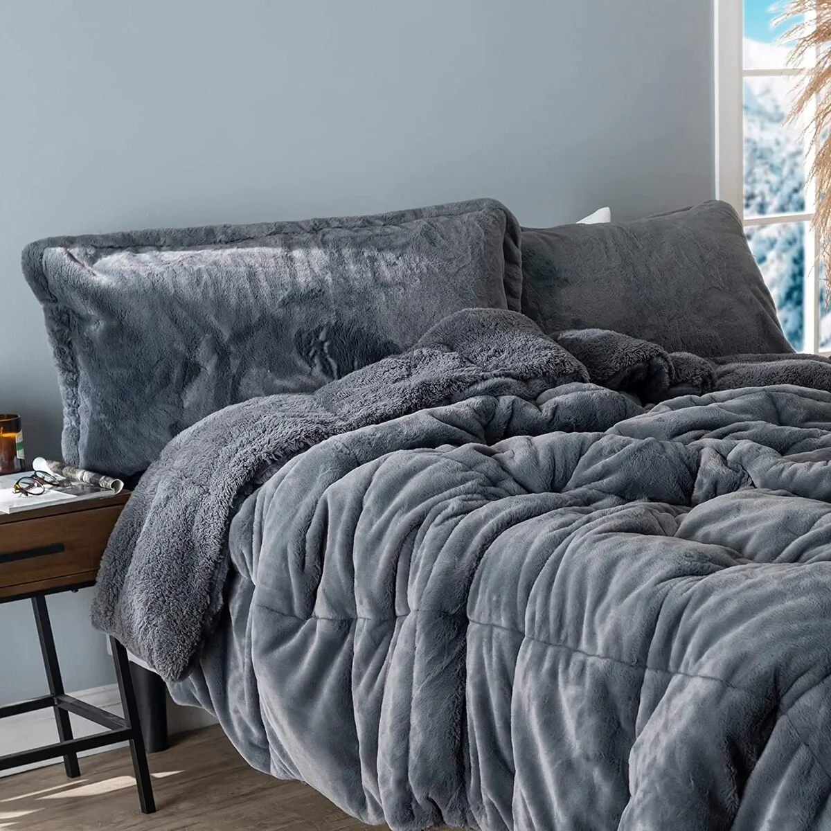 DG OG Chunky Bunny - Coma Inducer? Comforter Set - USA Lightweight Filled - Steel Gray
