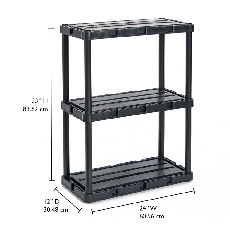 12'' W Plastic Shelving Unit